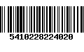 Código de Barras 5410228224020