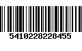 Código de Barras 5410228228455