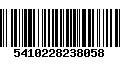 Código de Barras 5410228238058