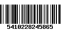 Código de Barras 5410228245865