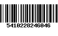 Código de Barras 5410228246046