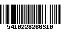 Código de Barras 5410228266310