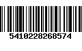 Código de Barras 5410228268574