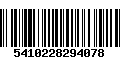 Código de Barras 5410228294078