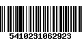 Código de Barras 5410231062923