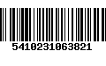 Código de Barras 5410231063821