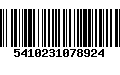 Código de Barras 5410231078924