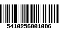 Código de Barras 5410256001006