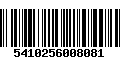 Código de Barras 5410256008081