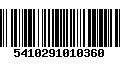 Código de Barras 5410291010360