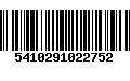 Código de Barras 5410291022752