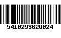 Código de Barras 5410293620024