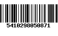 Código de Barras 5410298050871