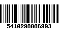 Código de Barras 5410298086993