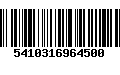 Código de Barras 5410316964500