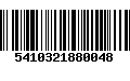 Código de Barras 5410321880048