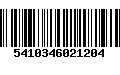 Código de Barras 5410346021204