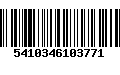 Código de Barras 5410346103771