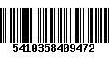 Código de Barras 5410358409472