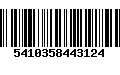 Código de Barras 5410358443124