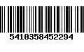 Código de Barras 5410358452294
