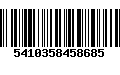 Código de Barras 5410358458685