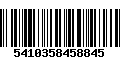 Código de Barras 5410358458845