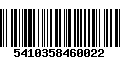 Código de Barras 5410358460022