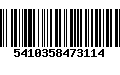 Código de Barras 5410358473114