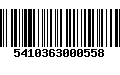 Código de Barras 5410363000558