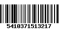 Código de Barras 5410371513217