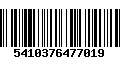 Código de Barras 5410376477019
