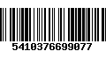 Código de Barras 5410376699077