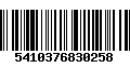 Código de Barras 5410376830258