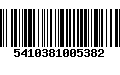 Código de Barras 5410381005382