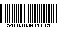 Código de Barras 5410383011015