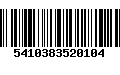 Código de Barras 5410383520104