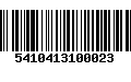 Código de Barras 5410413100023