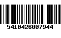 Código de Barras 5410426007944