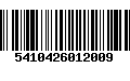 Código de Barras 5410426012009