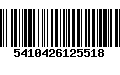 Código de Barras 5410426125518