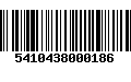 Código de Barras 5410438000186