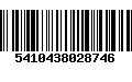 Código de Barras 5410438028746