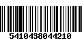 Código de Barras 5410438044210