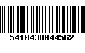 Código de Barras 5410438044562