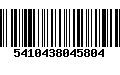 Código de Barras 5410438045804