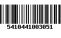 Código de Barras 5410441003051