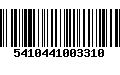 Código de Barras 5410441003310