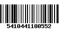 Código de Barras 5410441100552