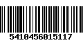 Código de Barras 5410456015117